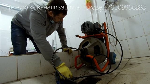 Электромеханическая прочистка канализации в Магните (99). Ridgid K-400#ridgid#прочисткаканализации
