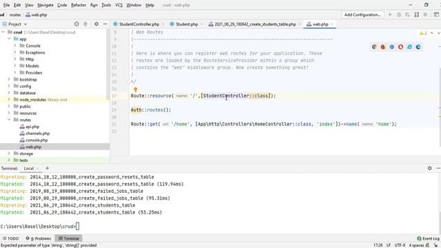 create part of CRUD Of Laravel смотреть онлайн