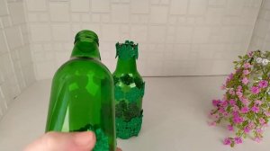 Цветы из бисера . 2 часть. Куфея из бисера, на бутылке. Мастер класс. Пошаговый МК для начинающих.