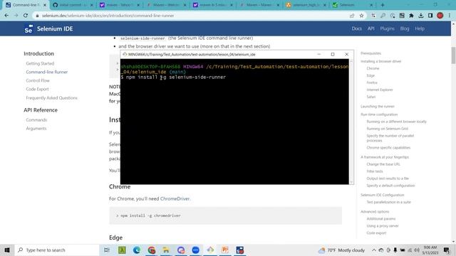 Session 03: Selenium IDE And Selenium Side Runner