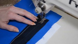 ОБРАБОТКА ПРОРЕЗНОГО КАРМАНА С ЛИСТОЧКОЙ С ВТАЧНЫМИ КОНЦАМИ