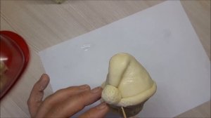 Дед Мороз из теста, лепим Дедушку Мороза из соленого теста!!!