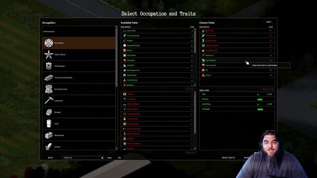 Project Zomboid Starting Traits For New Players