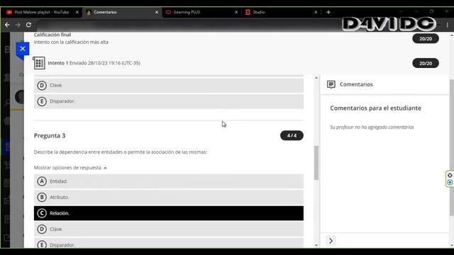 Autoevaluación T02 - DATABASE FOUNDATIONS (ORACLE) - 20/20 смотреть онлайн