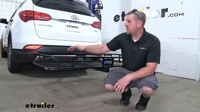 etrailer | Reese 24x60 Hitch Cargo Carrier Review - 2016 Hyundai Santa Fe смотреть онлайн