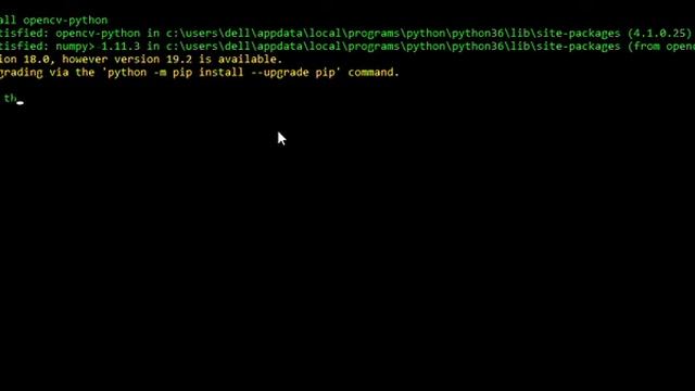 how to install opencv in python