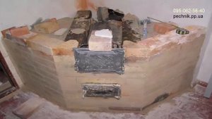Угловая отопительно-варочная печь. Печник.