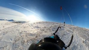 Талнах, GoPro Max, сноукайтинг в горах Хараелах, 25.02.2020г. Первый солнечный день с ветром.