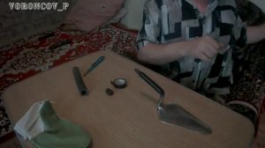 Кованный мастерок. Процесс доработки кованной кельмы.   brick trowel