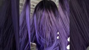 Красим в фиолетовый цвет / до-после / стильное преображение русых волос