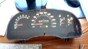 Пересвет приборной панели Опель Вектра А (родные шкалы)