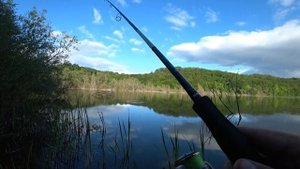 Все таки рыба есть! Горлинское водохранилище, Крым рыбалка