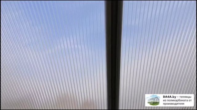 Обзор теплицы длиной 6 метров из профиля 40х20 с шагом дуги 67 см смотреть онлайн