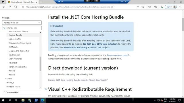 How to Deploy and Configure ASP.NET Core API in IIS windows server 2019.