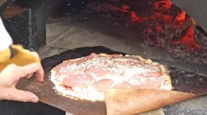 Домашняя пицца за две минуты в дровяной печи. Тест печи SAVA-BRAVO