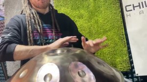 Звучание хэндпана Chill Radar Handpan D Celtic Minor (2023, модель из нержавеющей стали)