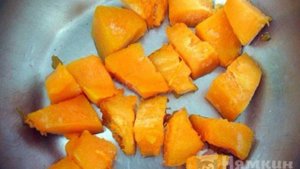 Тыквенная каша с рисом и яблоками на воде