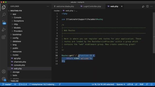 Laravel Malayalam Tutorial - Route Fix - [2022]