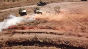 Марш тактической группы российской военной базы в Южной Осетии в рамках СКШУ «Кавказ-2020»