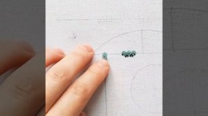 Мастер-класс Вышивка пайетками. 4 способ:" Птичия лапка "