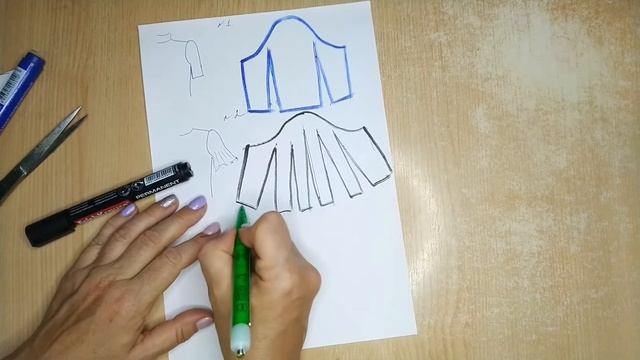 Моделирование рукава из выкройки-основы