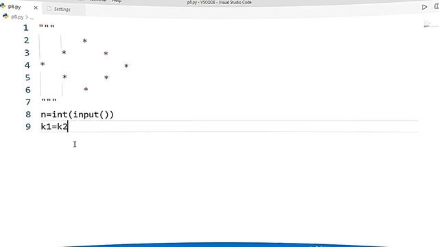 How to print star pattern in python (Part 10)