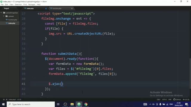 Upload Image With AJAX, PHP & MySQL With Preview Image Before Upload JavaScript