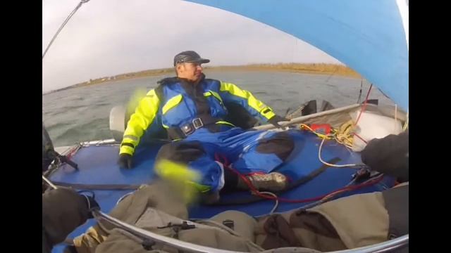 "Норилка 2013" на реке Норильской выход на парусном катамаране "Ветер" смотреть онлайн