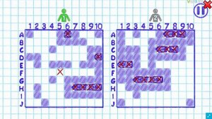 Игра Морской Бой на Бумаге!!