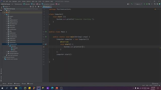 [Bangla] Anonymous Class || Class 13 || Java Full Course || Basic to Advance