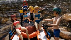 Маринетт, Адриан, Лука  гоняют на катере!