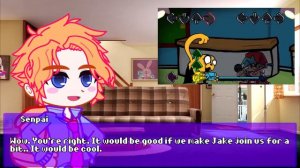 Friday Night Funkin' reacts to Gumball, Jake, Shaggy & Pico (FNF Mod) | xKochanx | GACHA