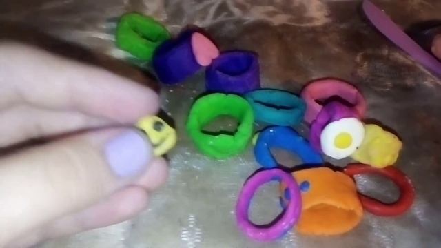 Моя коллекция колец из бисера и теста✨❤️/Кольца из бисера ?? смотреть онлайн