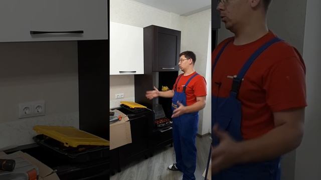 Монтаж кухни изнутри, нюансы полов и стен смотреть онлайн