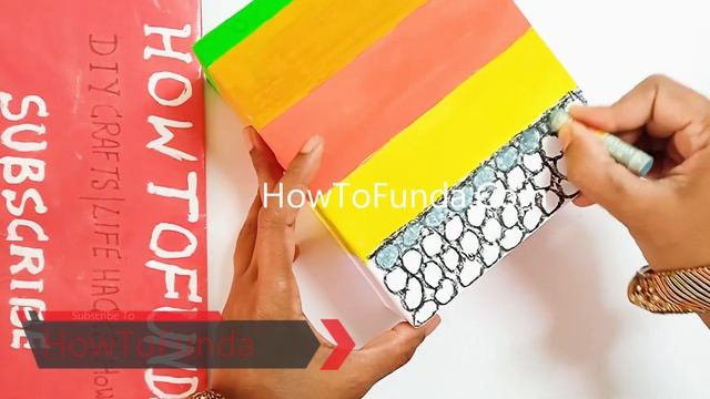 soil profile model 3d making using cardboard - diy - science project | howtofunda