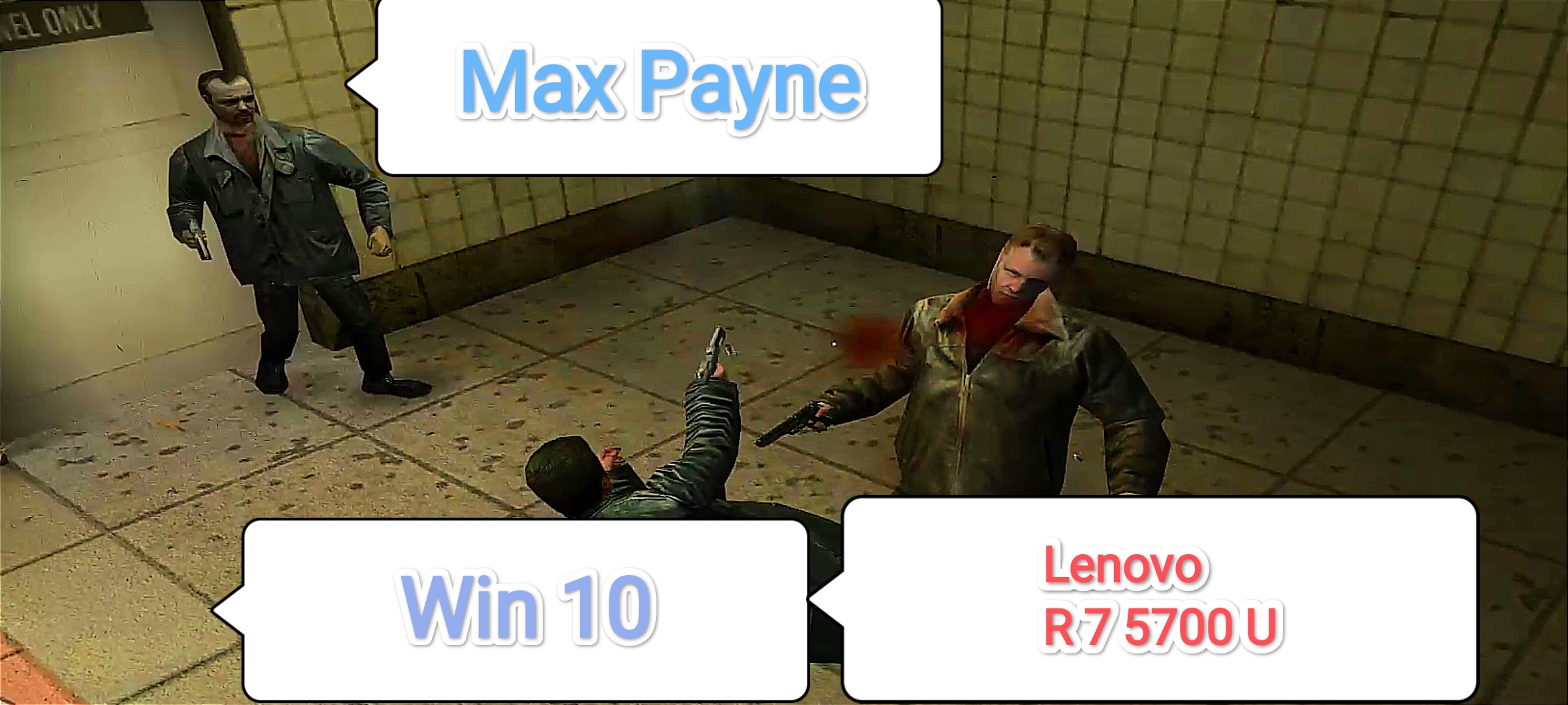 Max Payne v1.05 - настройки графики для 60 фпс на слабом ПК (1920X1080/Lenovo R 7 5700 U)