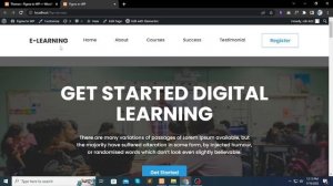 Figma to WordPress with Elementor | E - Learning Website | Designed by Munna Sikder