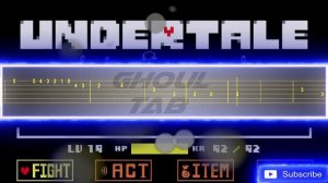 Undertale - Megalovania (Guitar Tab 譜 Tutorial)