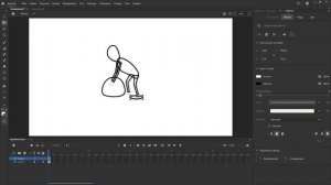 Самый простой урок анимации в Adobe Animate, анимация персонажа