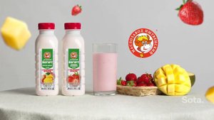 Реклама питьевого йогурта | Advertising of drinking yogurt