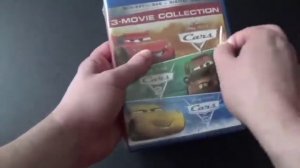 Cars Trilogy 3 Movie Collection Blu-Ray+DVD Combo Unboxing.