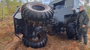 на каракате ищем озёра с рыбой. я опять его перевернул)))