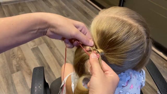ПРИЧЁСКА ДЕТСКАЯ. ДВА ХВОСТИКА.