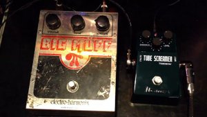 Ibanez Tube Screamer TS808 HW vs Vintage Big Muff