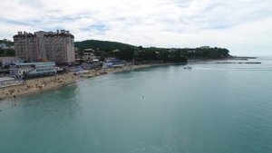Джубга Аэросьемка С высоты птичьего полета Море Отдых Пляж