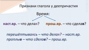Русский язык. ДЕЕПРИЧАСТИЕ как особая форма глагола. Видеоурок