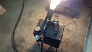 FeniX! горелка на отработанном масле.