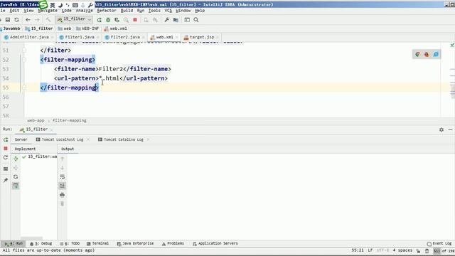 【尚硅谷JavaWeb之Filter】07 Filter拦截路径的三种配置方式 смотреть онлайн