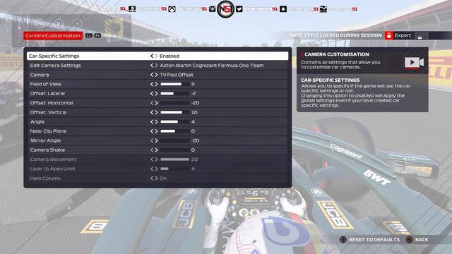 F1 2021 REALISTIC CAMERA SETTINGS TUTORIAL