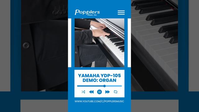 Yamaha Arius YDP-105 Playing Demo: Organ | Digital Piano | Josh from Popplers Music